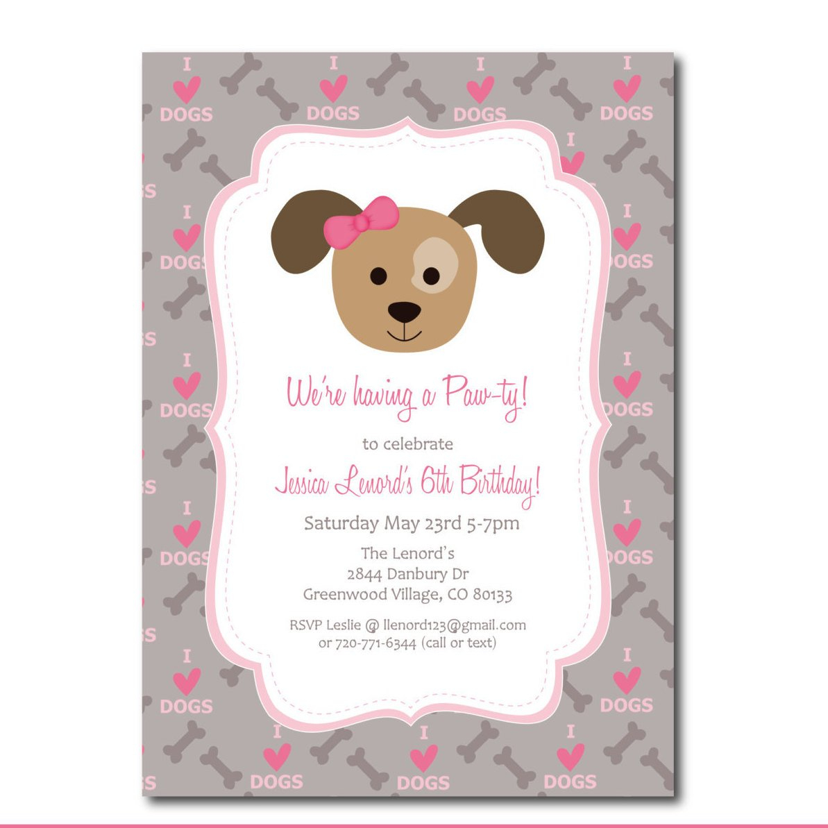 Puppy Shower Invitations Free Free Printable Puppy Shower Invitations - Dog Birthday Invitations Free Printable
