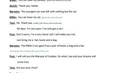 Puss In Boots Play Worksheet - Free Esl Printable Worksheets Made - Free Printable Play Scripts