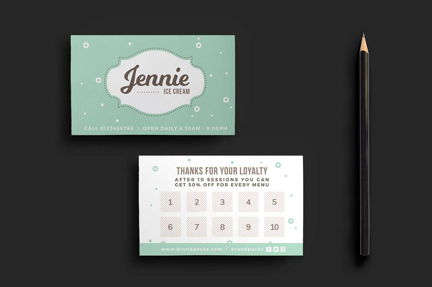 Quickly &amp;amp; Easily Create Professional Loyalty Card Designs With This - Free Printable Loyalty Card Template