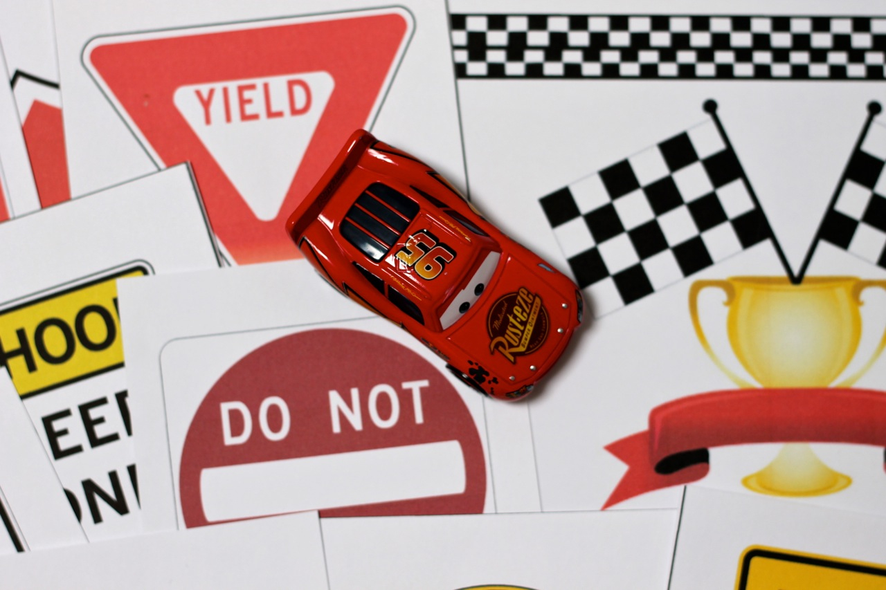 Race Car Printables With Diy Checkered Flag And Race Track Play Mat - Free Printable Checkered Flag Banner