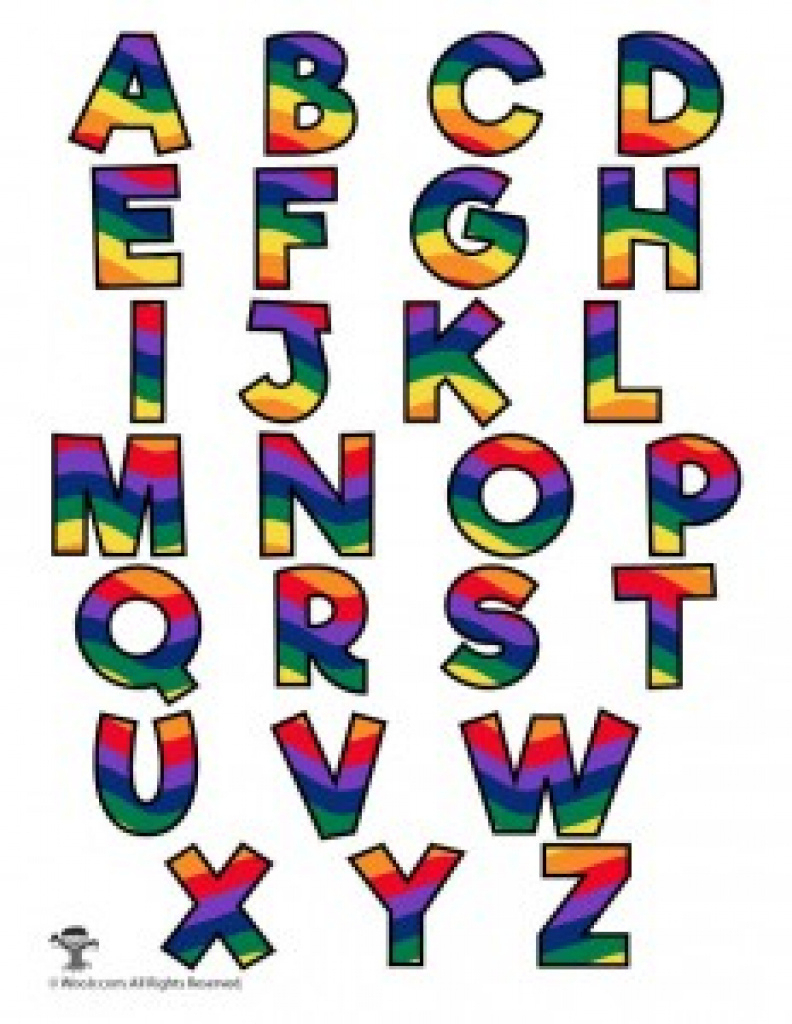 Rainbow Alphabet Printable Letters | Woo! Jr. Kids Activities With - Free Printable Rainbow Letters