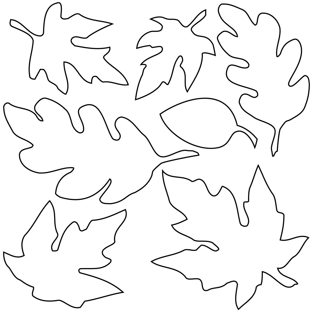 Related Leaf Coloring Pages Item-13080, Leaf Coloring Pages Fall - Free Printable Fall Leaves Coloring Pages