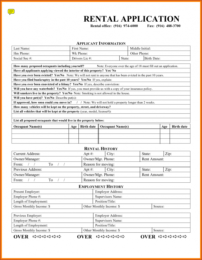 Rental Application Form Melo In Tandem Co Renters Free Printable - Free Printable House Rental Application Form