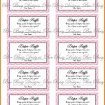 Review Free Printable Diaper Raffle Tickets For Baby Shower   Ideas   Free Printable Diaper Raffle Ticket Template