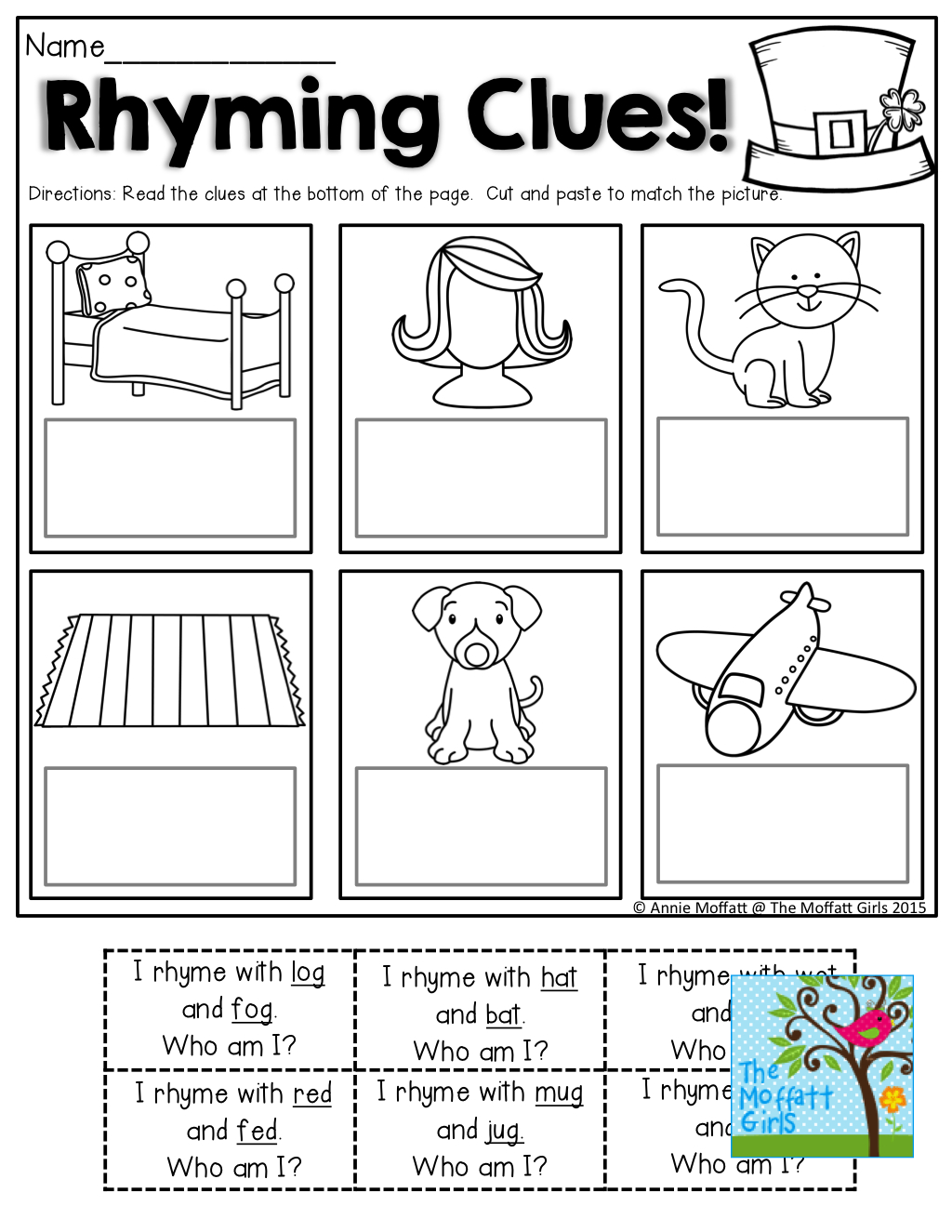 Rhyming Clues! Such A Fun And Effective Way To Read And Rhyme! Tons - Free Printable Rhyming Activities For Kindergarten