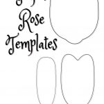 Rose Petal Printable Templates | Paper Crafts | Paper Flowers, Paper   Printable Tin Punch Patterns Free