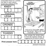 Sample Of Jumble | Tribune Content Agency (March 23, 2015)   Free Printable Word Jumble Puzzles For Adults