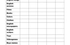 Scattergories Worksheet - Free Esl Printable Worksheets Madeteachers - Scattergories Free Printable Sheets