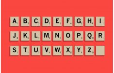 Scrabble Letter Tiles Set - Download Free Vector Art, Stock Graphics - Free Printable Scrabble Tiles