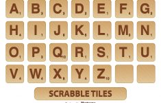 Scrabble Letter Tiles Set - Download Free Vector Art, Stock Graphics - Free Printable Scrabble Tiles