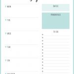 Sea – Weekly Planner – Portrait – A4.pdf | Life. | Weekly Planner – Student Planner Template Free Printable