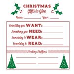 Secret Santa Gift Questionnaire | Santa's Wish List Baby  Free   Free Printable Christmas List Maker