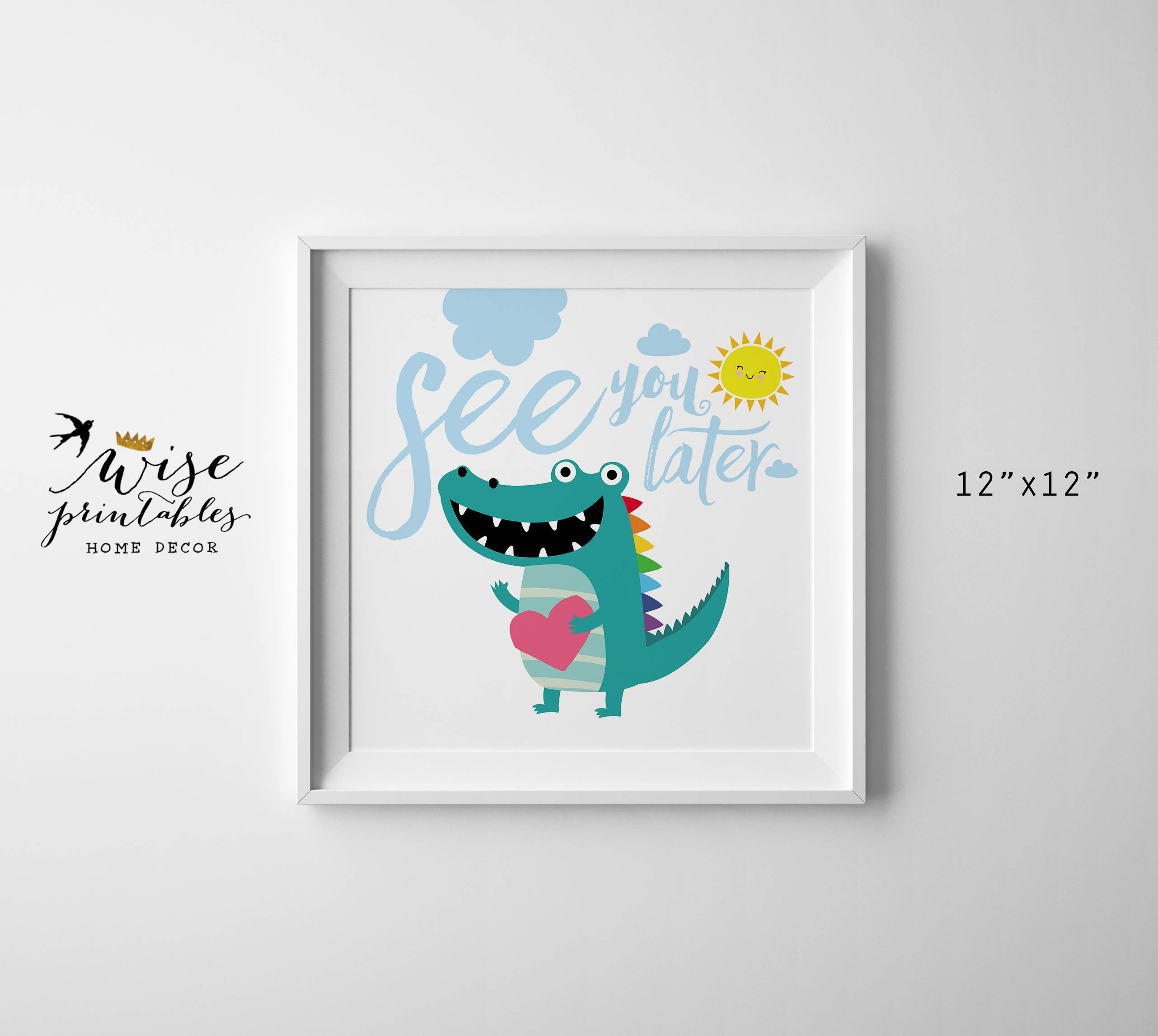 See You Later Alligator Nursery Wall Art Crocodile Digital | Etsy - See You Later Alligator Free Printable