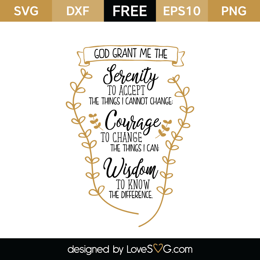 free printable serenity prayer free printable