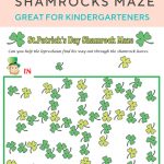 Shamrocks Maze | St. Patrick's Day | Pinterest | Maze Worksheet   Free Printable St Patrick&#039;s Day Mazes