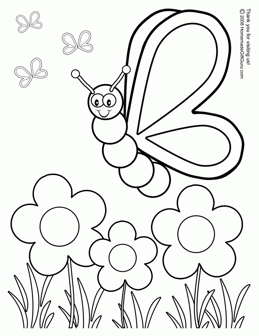 Silly Butterfly Coloring Page | Color My World | Coloring Pages - Free Printable Coloring Books For Toddlers