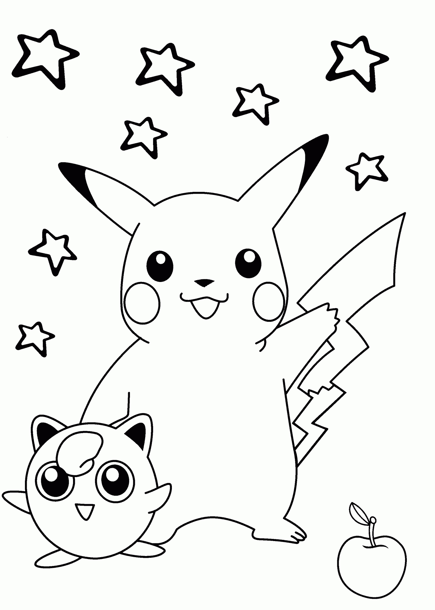 Smiling Pokemon Coloring Pages For Kids, Printable Free | Coloring - Free Printable Pokemon Coloring Pages