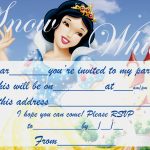 Snowwhite Free Party Invite To Print | Coloring Pages For Kids   Snow White Invitations Free Printable