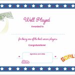 Soccer Printable Award Certificate (Us Spelling) – Lottie Dolls   Free Soccer Award Certificates Printable