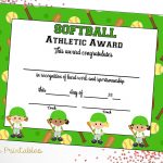 Softball Certificate Of Achievement Softball Award Print | Etsy   Free Printable Softball Award Certificates
