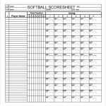 Softball Field Position Template Baseball Field Chart Softball   Free Printable Softball Stat Sheets