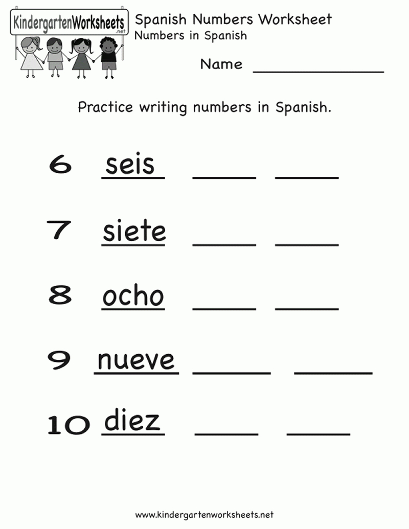 Free Printable Spanish Numbers