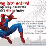 Spiderman Birthday Invitations Free Printable | Anniv Spiderman   Free Printable Spiderman Pictures