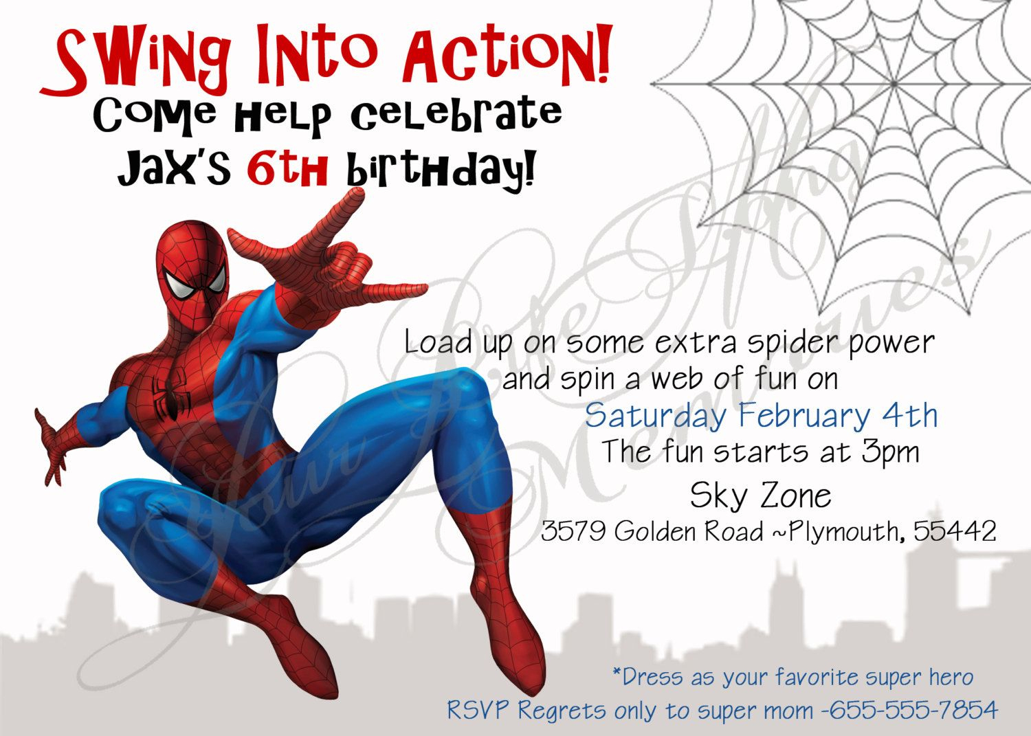 Spiderman Birthday Invitations Free Printable | Anniv Spiderman - Free Printable Spiderman Pictures
