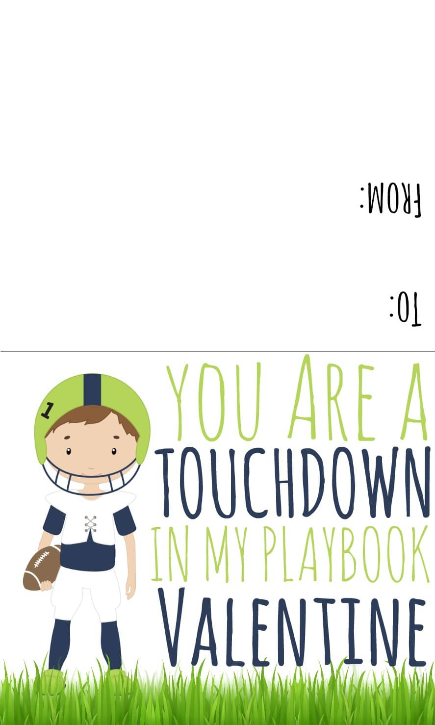 Sports Valentines Printables - Candy Free Valentine Ideas - Free Printable Football Valentines Day Cards