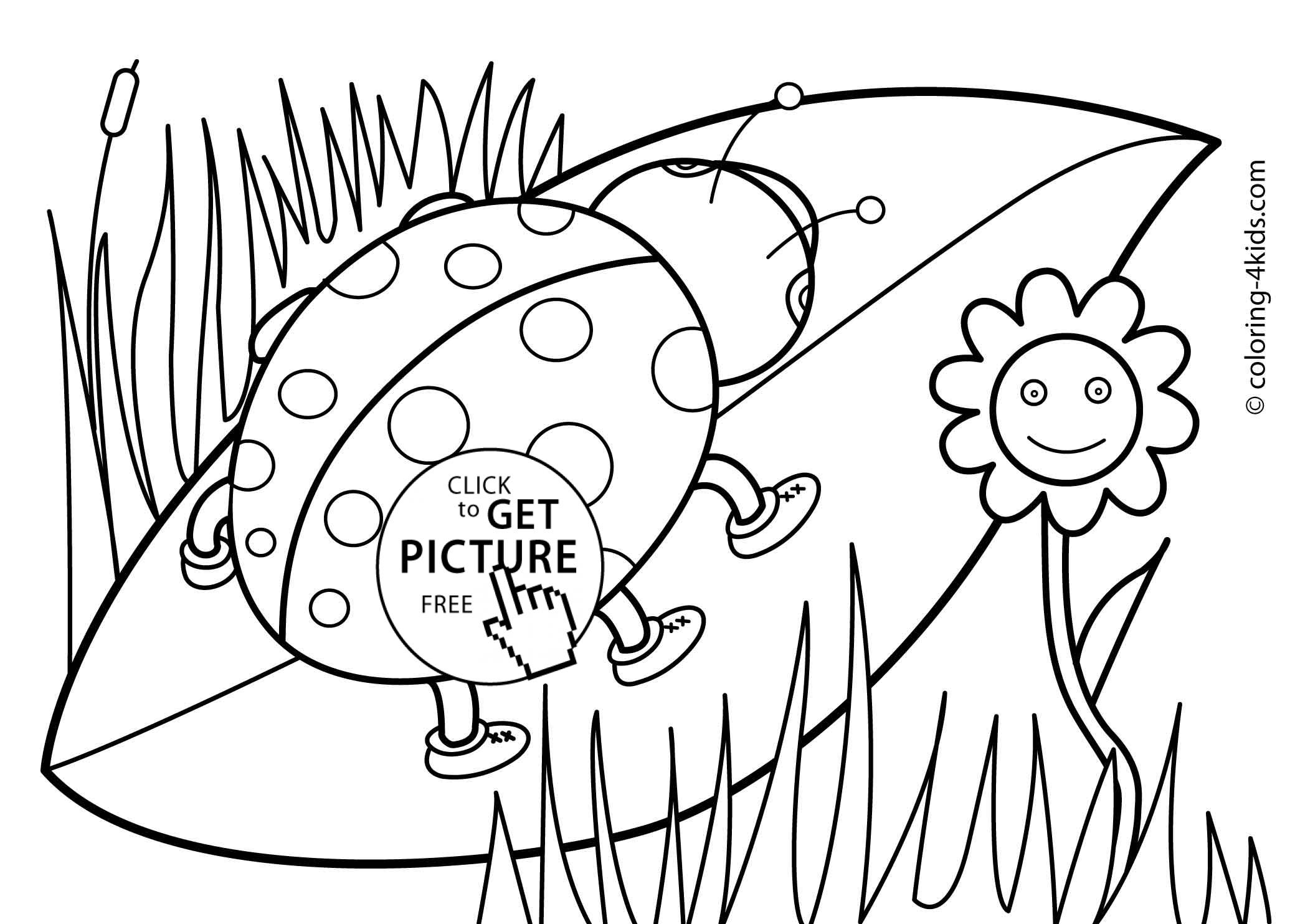 Spring Coloring Pages For Kids, Free Printable - Free Printable Spring Coloring Pages For Adults