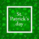 St.patrick 's Day Celebration. Clover Green Print For Postcard   Free Printable St Patrick&#039;s Day Banner
