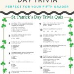 St. Patrick's Day Trivia | Worksheets | Pinterest | St Patrick's Day   Kwanzaa Trivia Free Printable