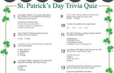 St. Patrick's Day Trivia | Worksheets | Pinterest | St Patrick's Day - Kwanzaa Trivia Free Printable