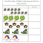 St. Patrick's Day Worksheets: St. Patrick's Day Counting Practice   Free Printable St Patrick&#039;s Day Mazes