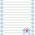 Stationery   Primarygames   Free Printable Worksheets Regarding Free   Free Printable Snowman Stationery