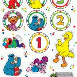 Stickers/cupcake Toppers Tons Of Free Printables On This Site Within   Free Printable Sesame Street Cupcake Toppers