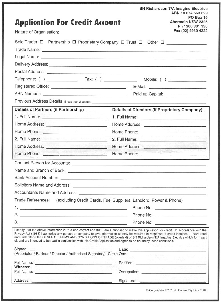 Stirring Credit Application Form Templates Template Free Download - Free Printable Business Credit Application Form