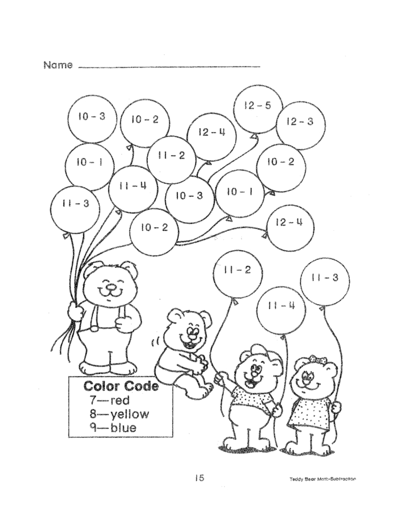 Subtraction Worksheets | Educational Coloring Pages | Pinterest - Free Printable Math Coloring Worksheets For 2Nd Grade