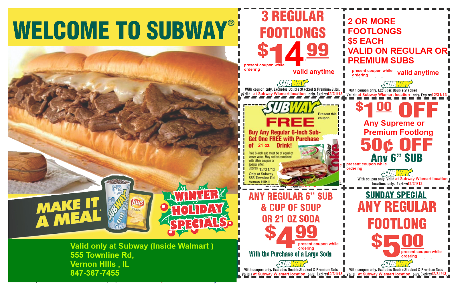 Subway Printable Coupons Aug 2018 : 17 Day Diet Freebies - Free Printable Subway Coupons 2017
