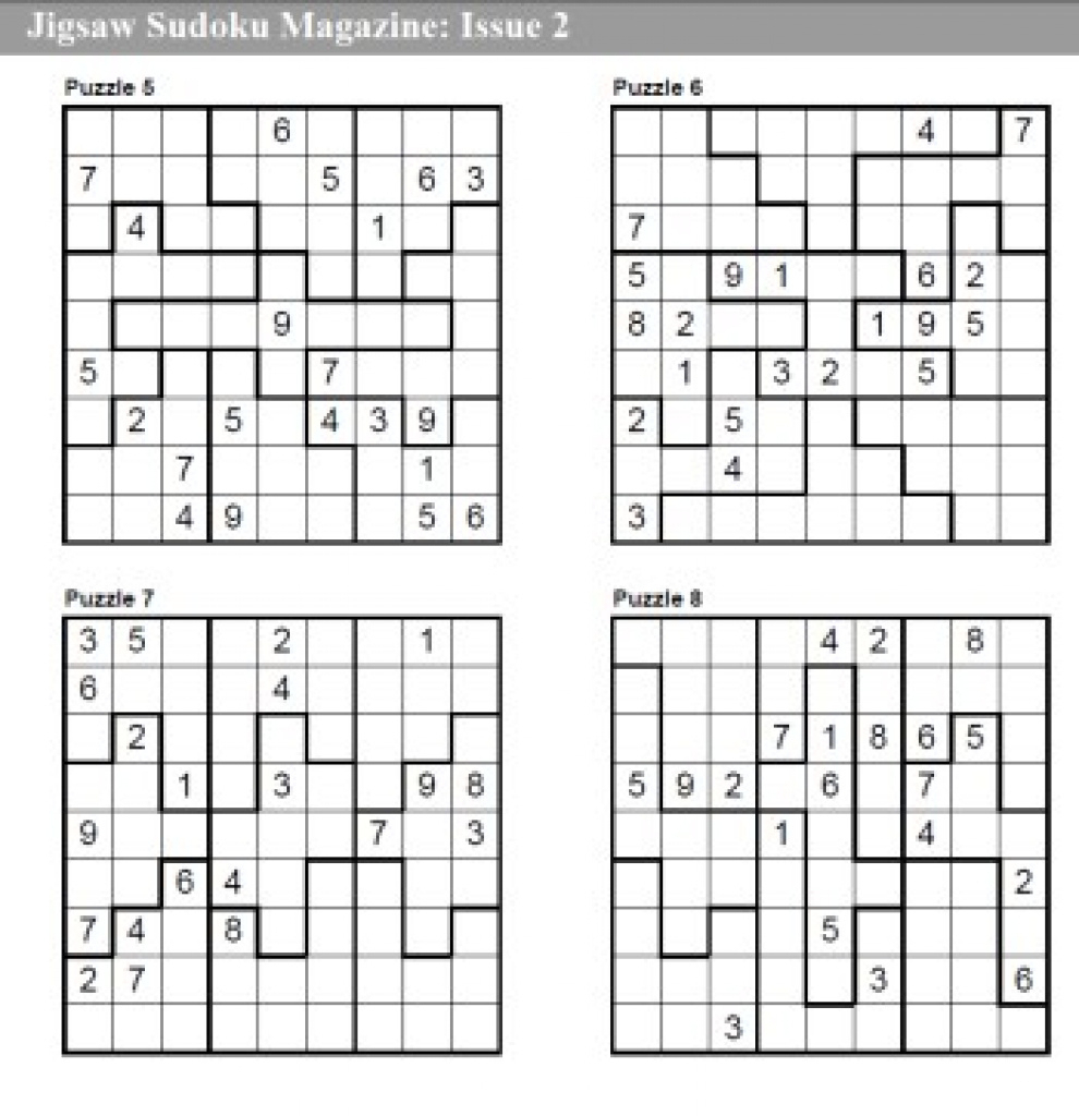 Sudoku Printable 4 Per Page