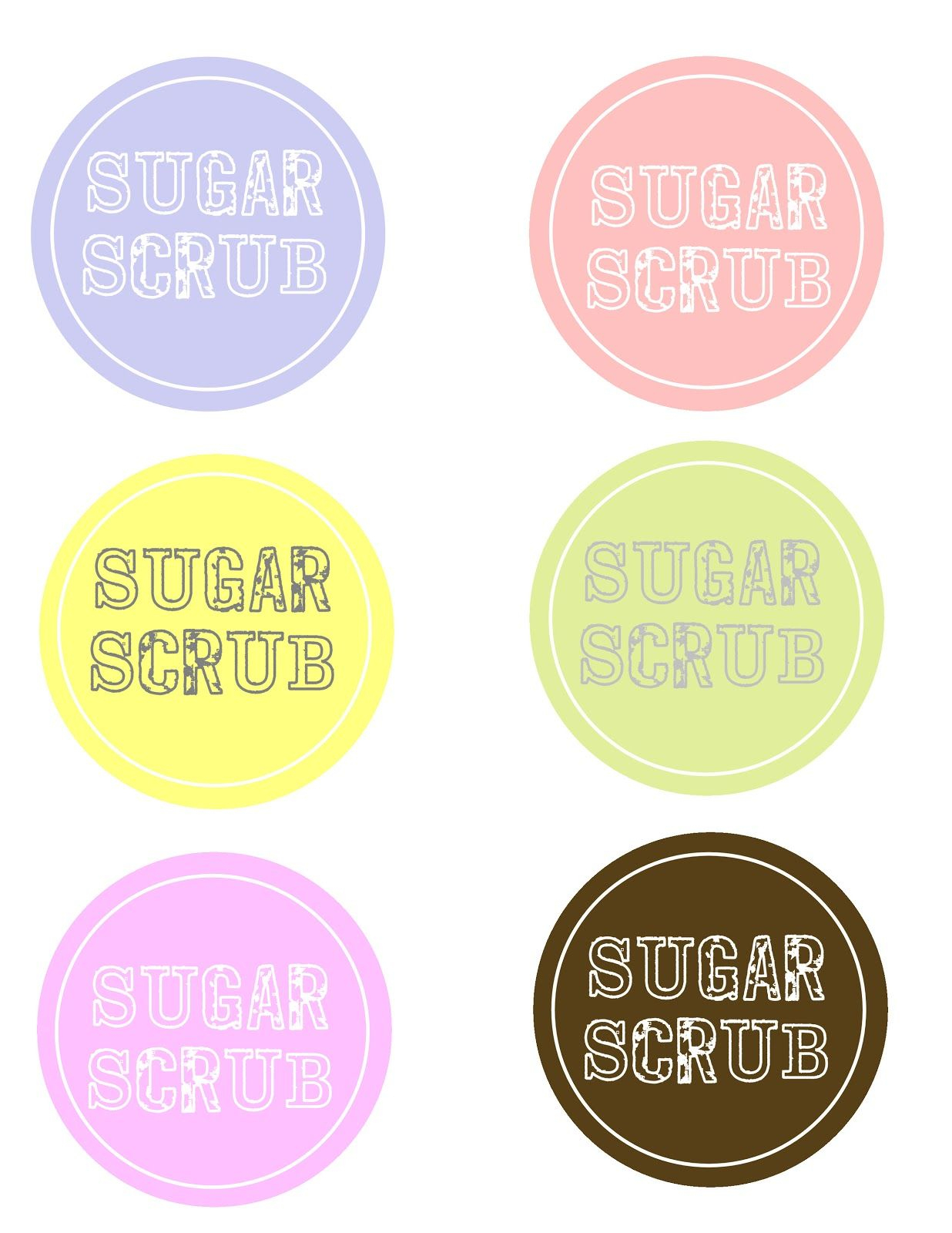 Sugar Scrub And Free Labels | Sugar Scrub Recipe | Sugar Scrub - Free Printable Sugar Scrub Labels