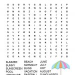 Summer Word Search Free Printable   Free Printable Word Searches