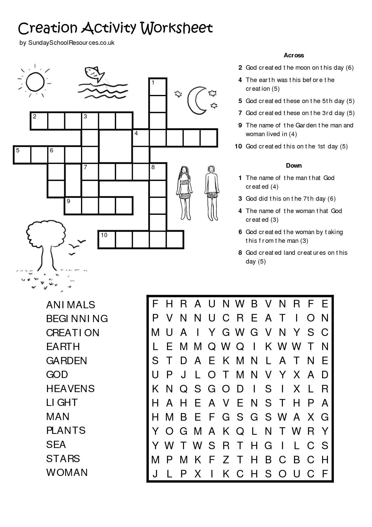 Sunday School Printables | Sunday School Worksheet | Kids Bible - Free Printable Children&amp;#039;s Bible Lessons Worksheets