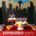 Superhero Party Treats And A Free Printable   Free Printable Superhero Skyline