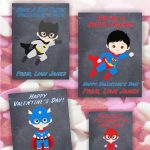 Superhero Valentine Day Card For Kids | Valentines Day Classroom   Free Printable Superman Valentine Cards