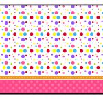Sweet 16 Colored Dots For Girls: Free Printable Candy Bar Labels   Free Printable Sweet 16 Labels