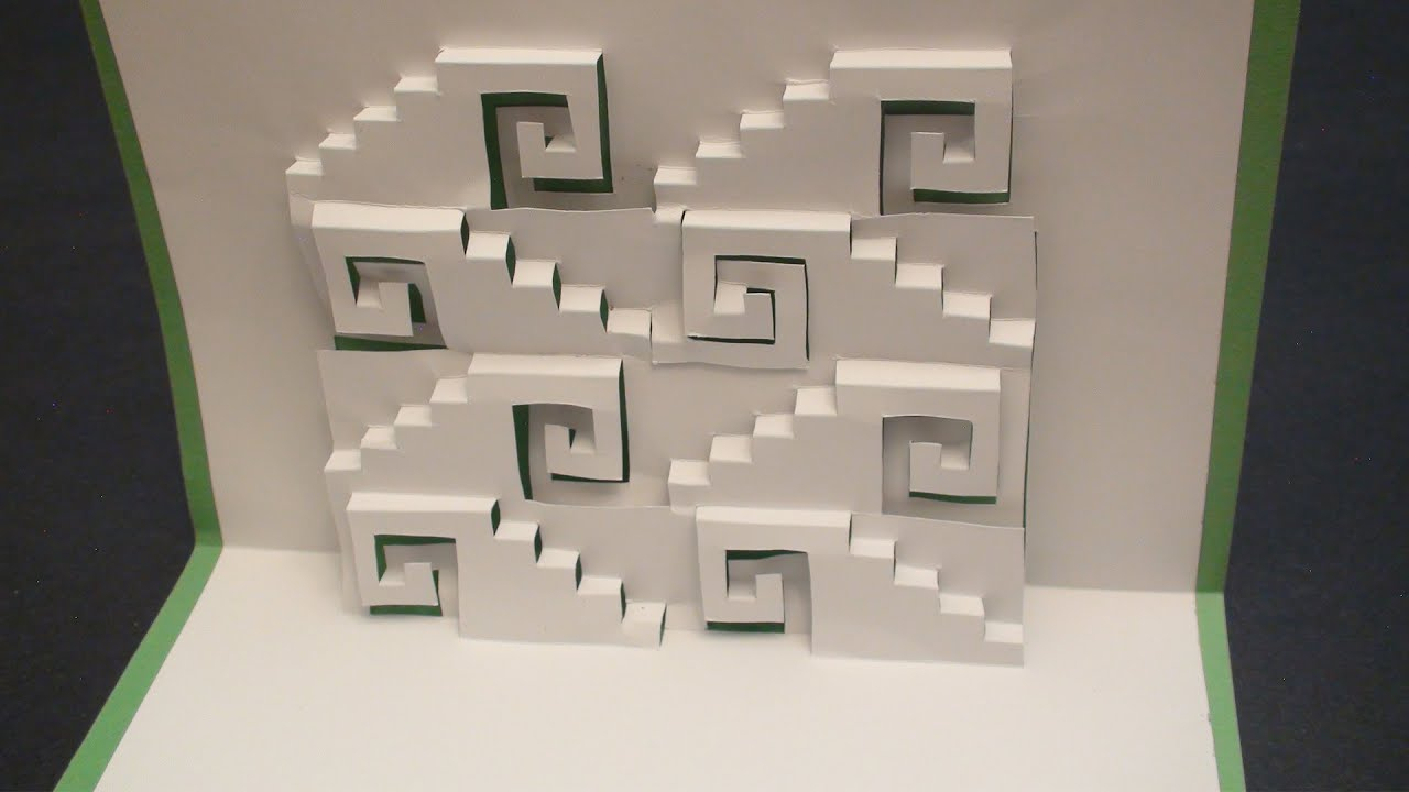 Swirly Steps Pop Up Card Kirgami | Free Template! - Youtube - Free Printable Kirigami Pop Up Card Patterns