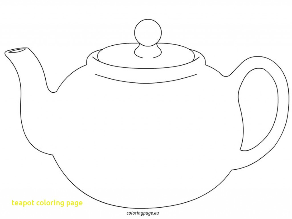 Teapot Coloring Page With 18757 Free Printable Throughout | Fiscalreform - Free Teapot Printable