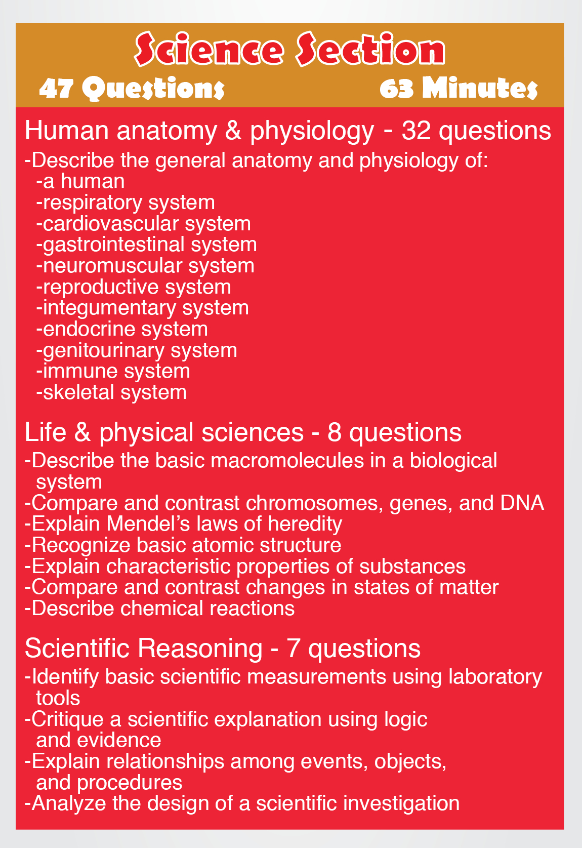 Teas Science - Content Areas Such As The Following: Human Anatomy - Free Printable Teas Study Guide