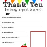 Thank You Teacher Free Printable | School Days | Pinterest | Teacher   Free Printable Teacher Appreciation Cards